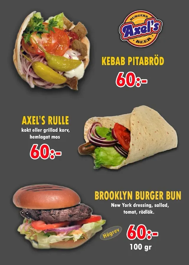 BookNoFees: Bar s grickalicama – Axel's Grill – Stockholm – Axelov roštilj, fotografija 2