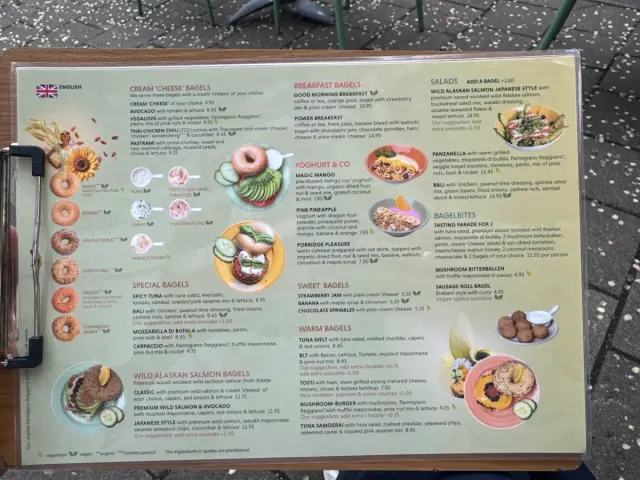 BookNoFees: Restoran – Bagels & Beans – Amsterdam – Bejgels i grah, fotografija 2